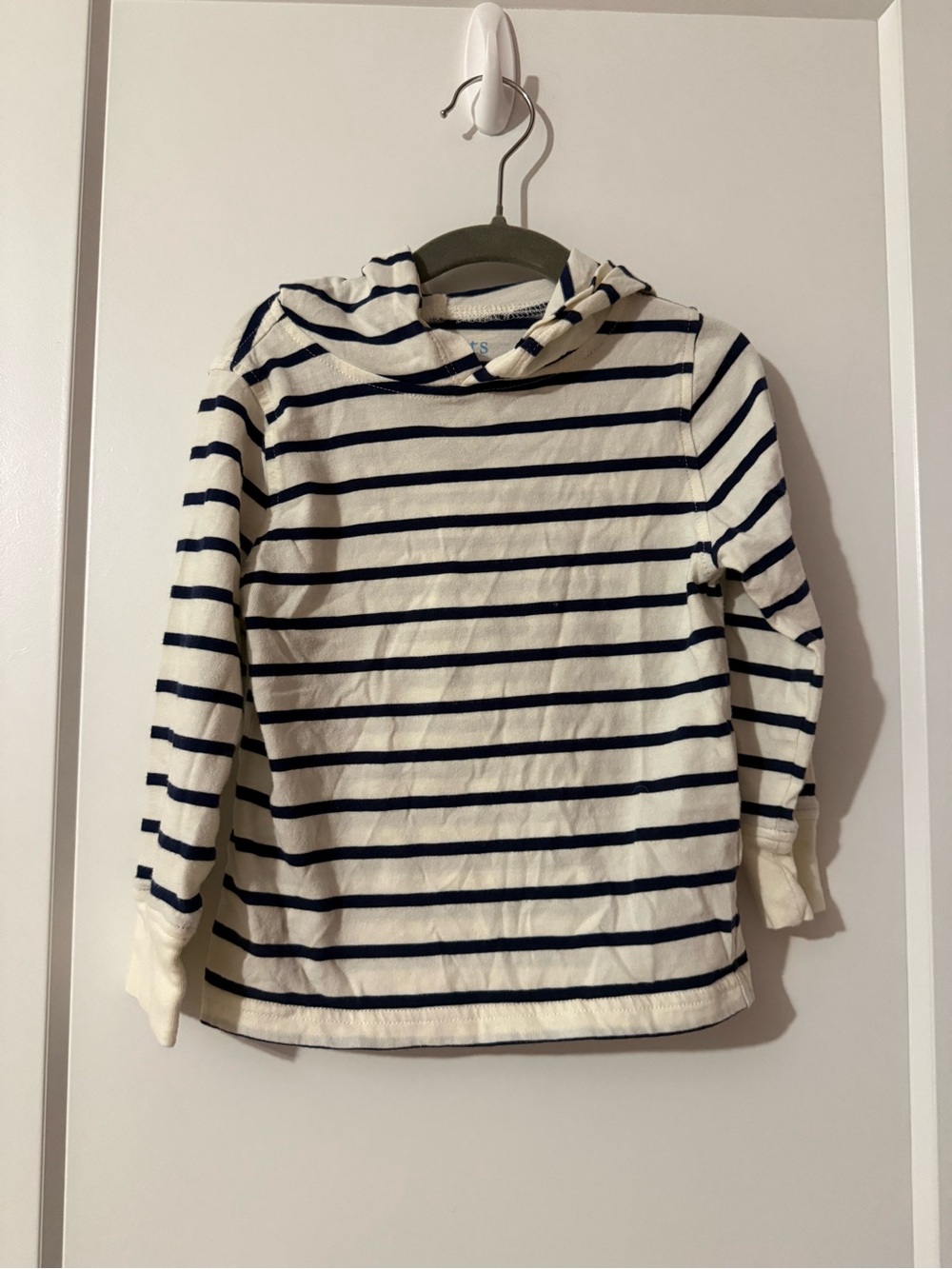 J Crew Factory Kids Striped Hooded Top